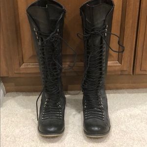 Steve Madden Genneral Tall Lace up Boots